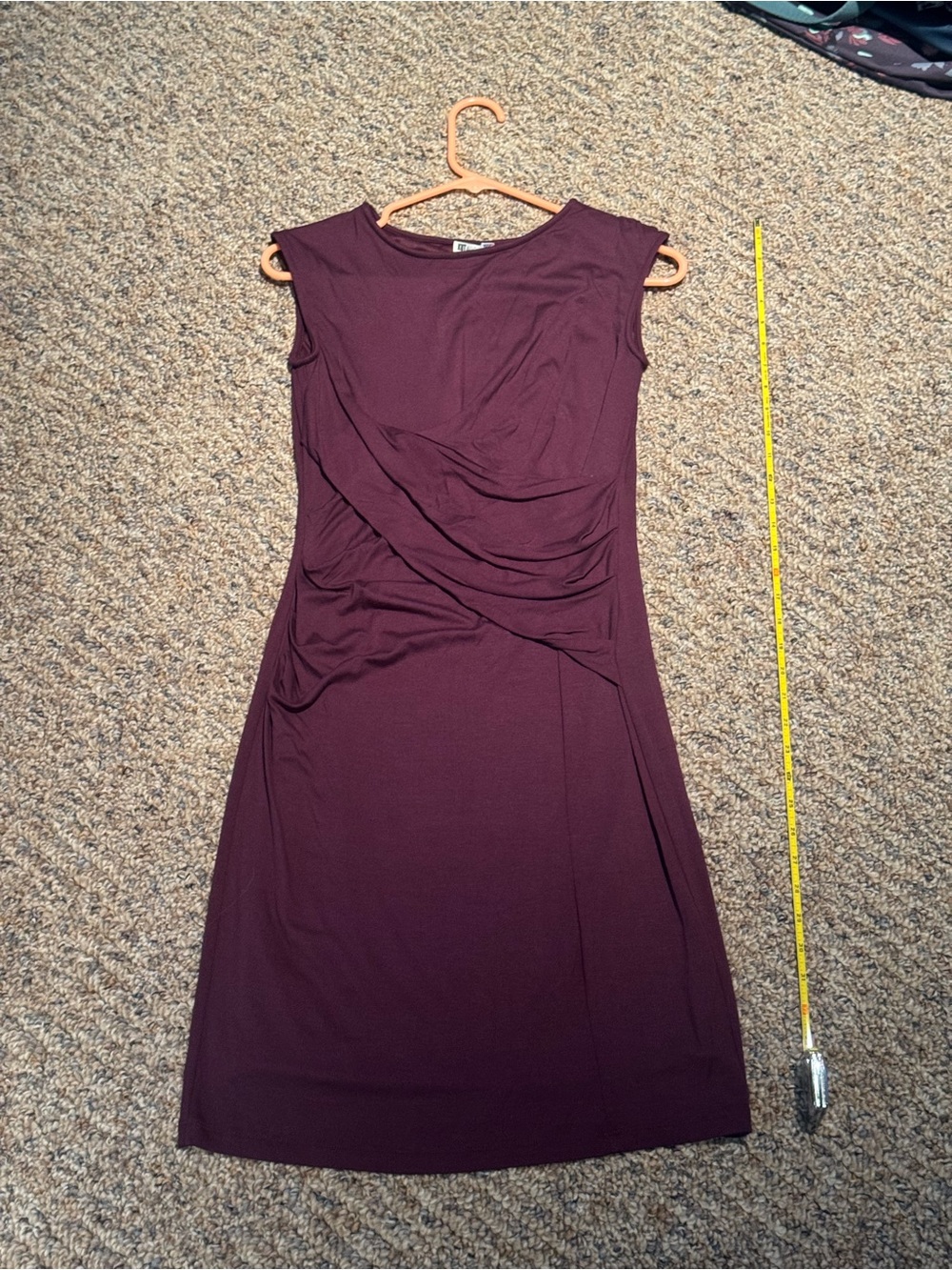 Kut from the Kloth Sleeveless Draped Midi Dress - Plum, Size 0, NWT, Cute!!